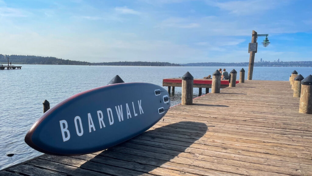 Kirkland boardwalk PaddleBoard on pier